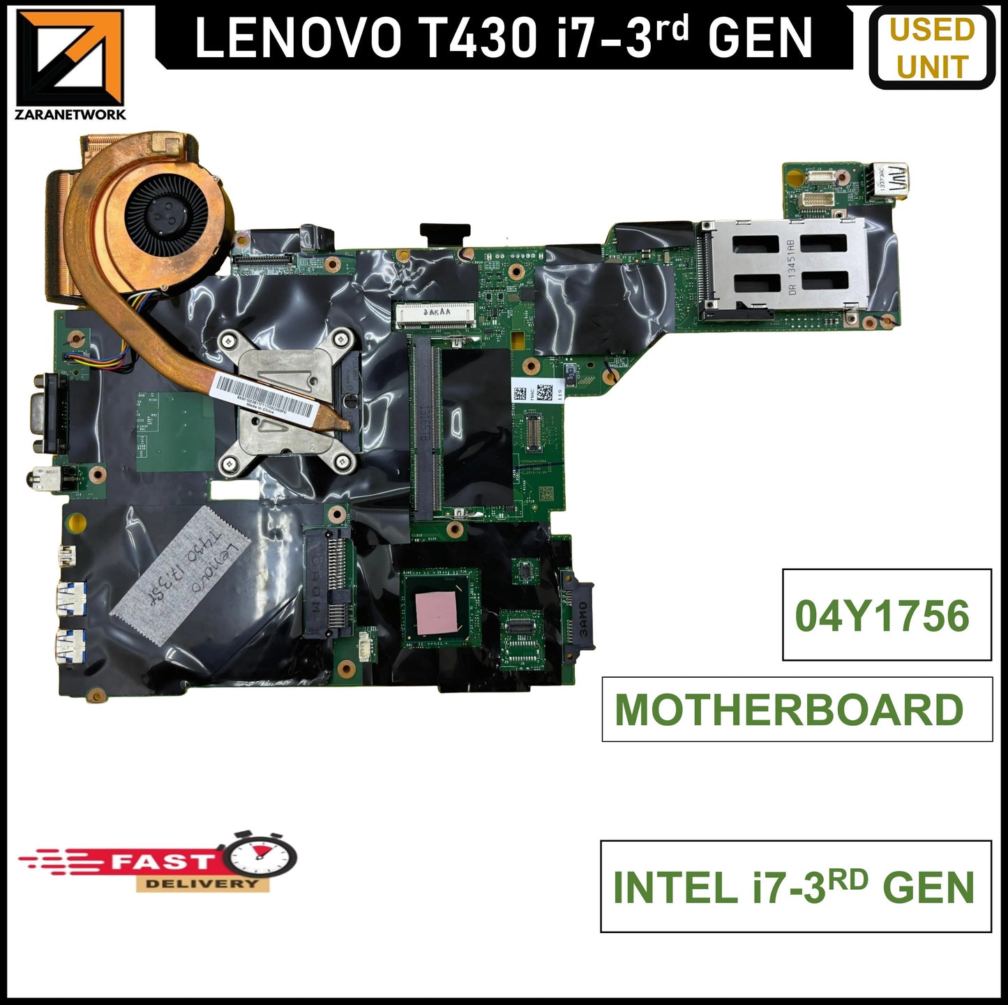 LENOVO MOTHERBOARD FOR THINKPAD T430 i7-3rd GEN