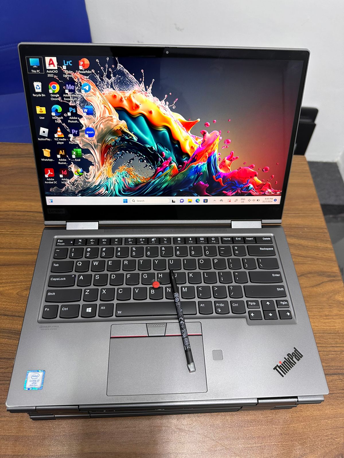 LENOVO THINKPAD X1 YOGA GEN 4 i7-8TH GEN 14''TOUCHSCREEN 16GB RAM (SOLDERED)256GB SSD WITH ORIGNAL WINDOW 11PRO