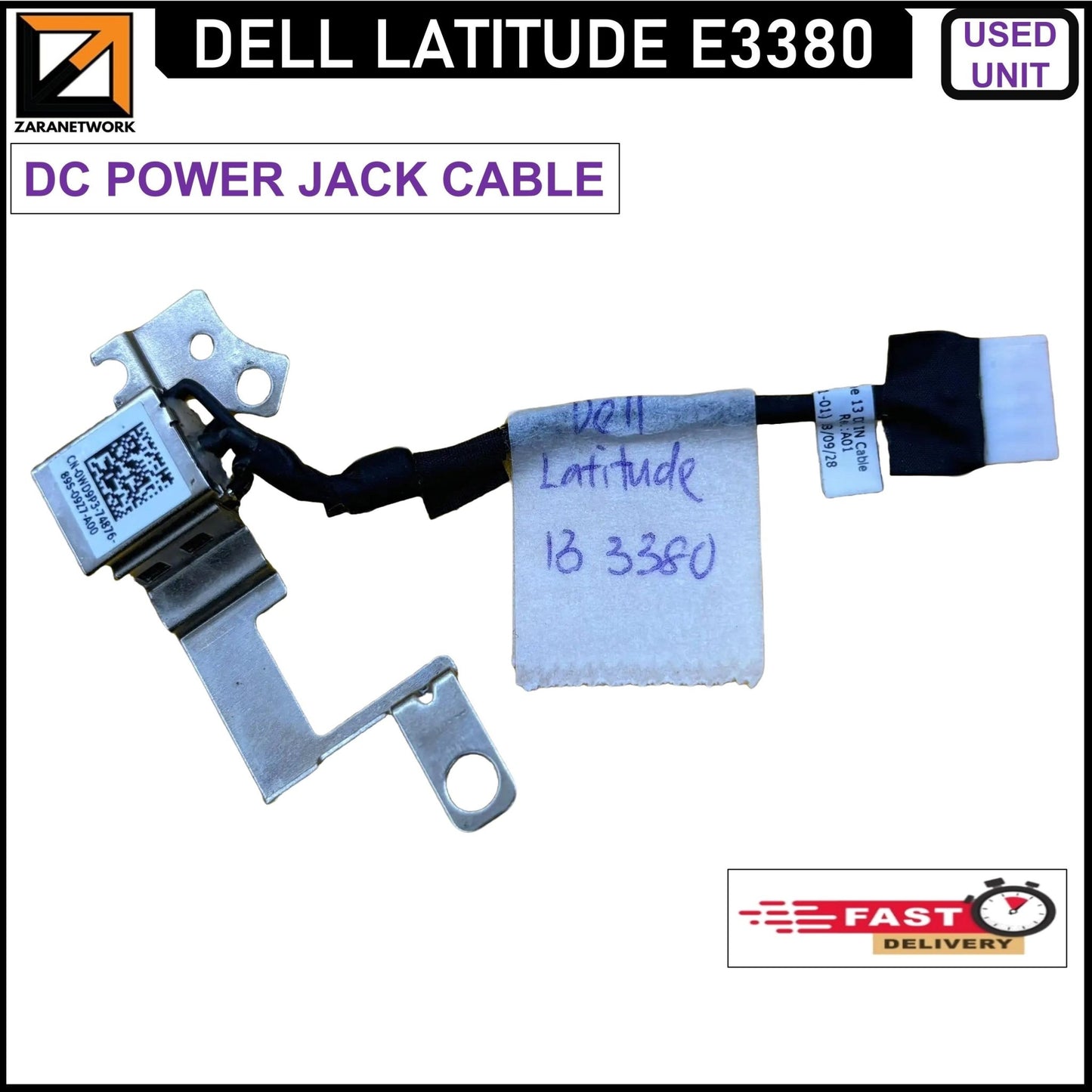 DC JACK POWER CABLE FOR DELL LATITUDE E3380 LAPTOP CHARGING PORT CONNECTOR - My Store