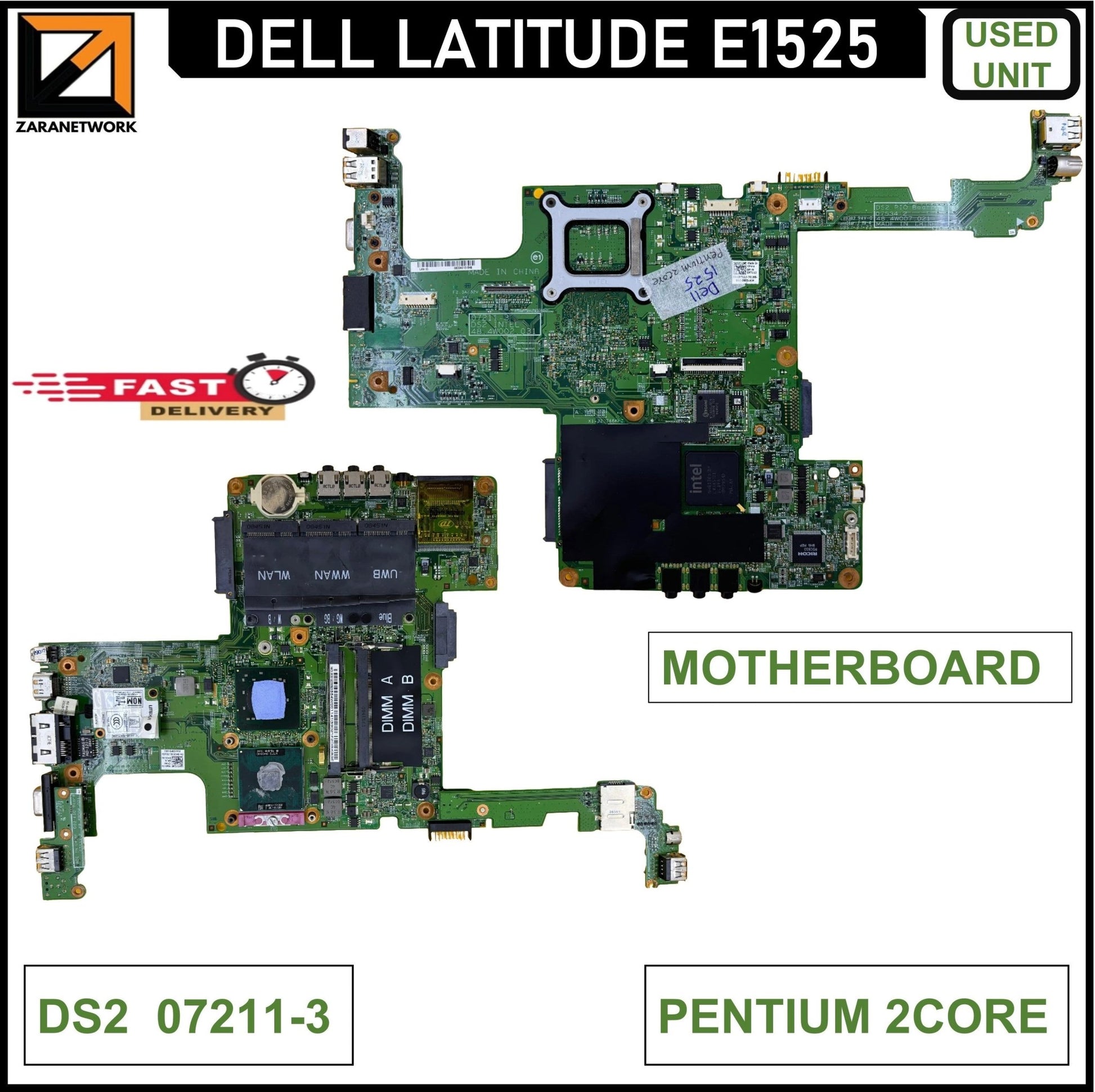 DELL E1525 MOTHERBOARD PENTIUM 2 CORE DS2 07211 - 3 - My Store