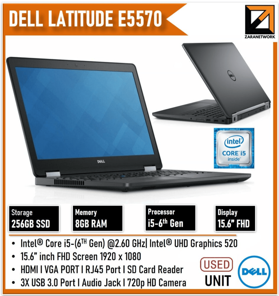 Dell Latitude 5570 i5 - 6th GEN|256GB SSD/8GB RAM - My Store