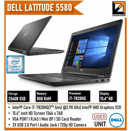 DELL LATITUDE 5580 i7 - 7820HQ (7TH GEN)UP TO 512GB - My Store