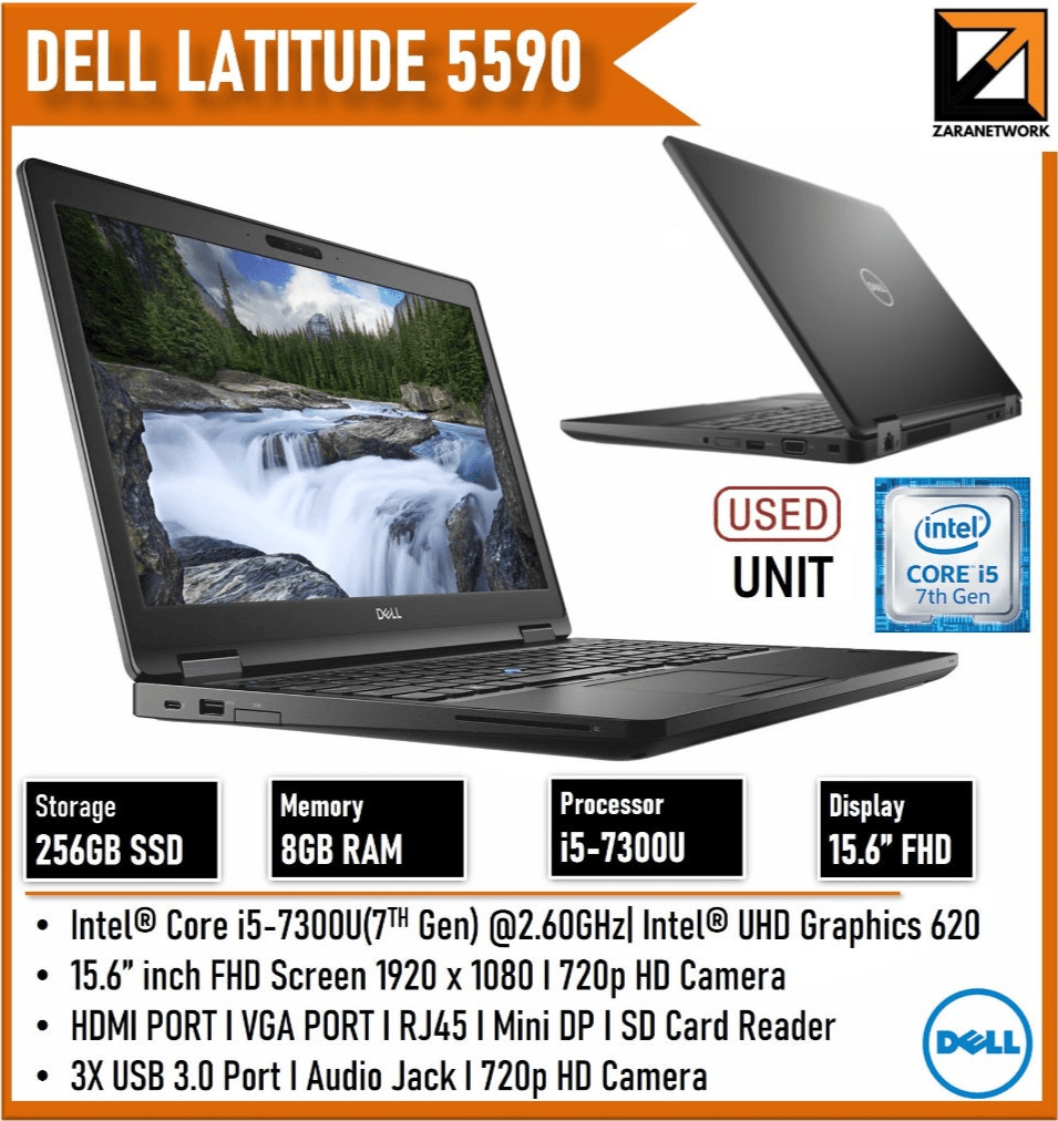 DELL LATITUDE 5590 i7 - 8th GEN 15.6 FHD SCREEN UPTO 512GB 15.6 FHD SCREEN ORIGNAL WINDOW 10/11 - My Store