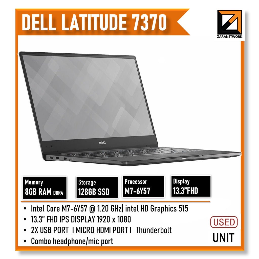 DELL LATITUDE 7370 M7 - 6Y57 13.3 FHD SCREEN 8GB RAM - My Store