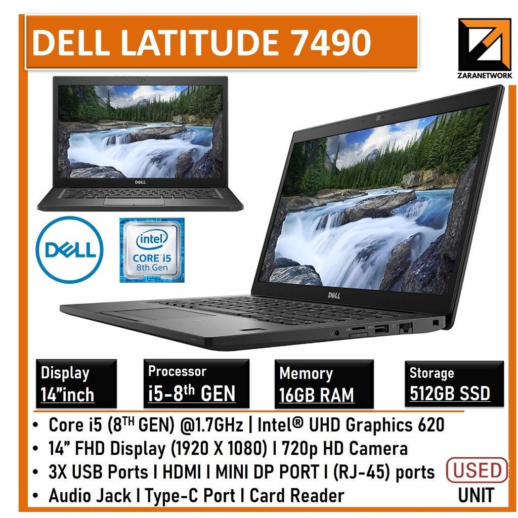 DELL LATITUDE 7490 CORE i5 - 8th GEN UPTO 16GB RAM - My Store