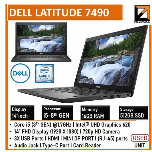 DELL LATITUDE 7490 CORE i5 - 8th GEN UPTO 16GB RAM - My Store