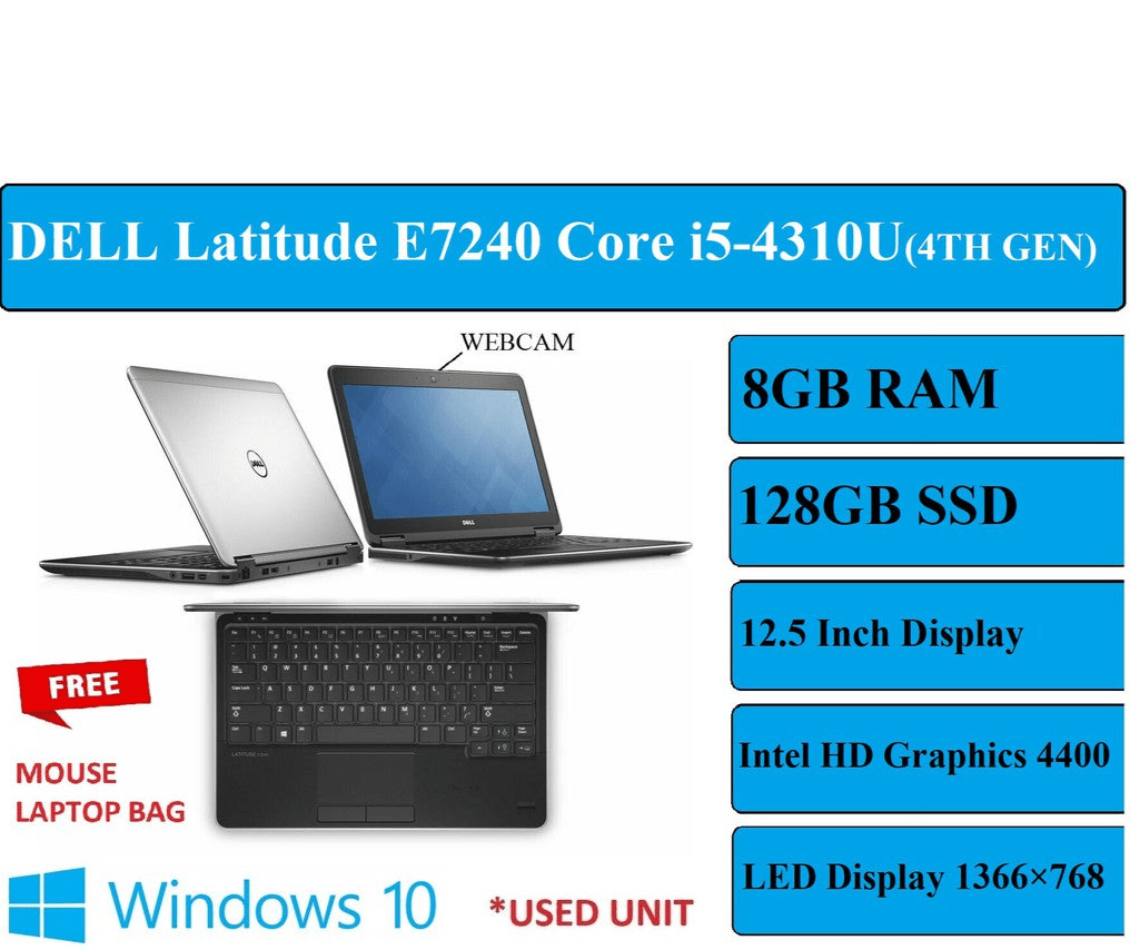 DELL LATITUDE E7240 CORE i5 - 4310U (4TH GEN) - My Store