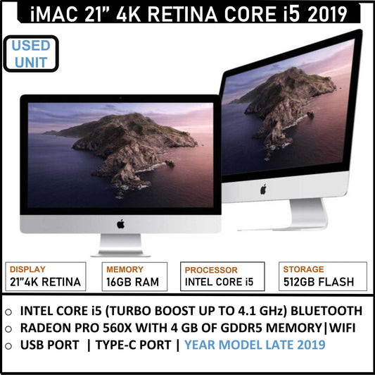 iMAC 21''4K RETINA CORE i5 2019 - My Store