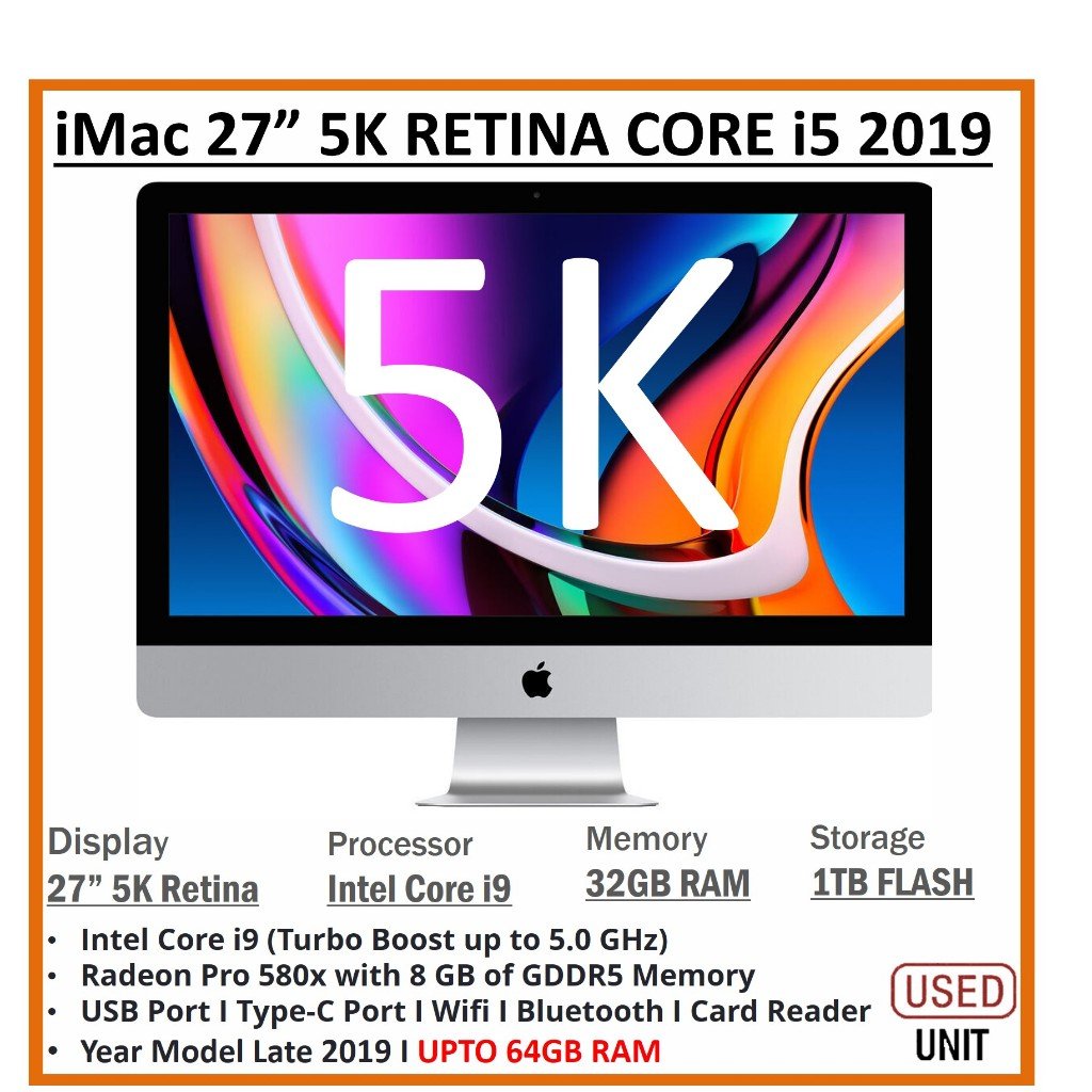 iMAC 27'' 5K RETINA i5 MODEL YEAR 2019 - My Store