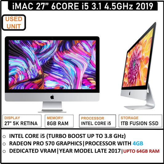 iMAC 27''6CORE i5 MODEL YEAR 2019 5K RETINA - My Store
