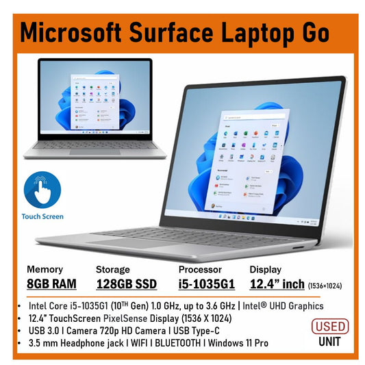 MICROSOFT SURFACE LAPTOP GO - My Store