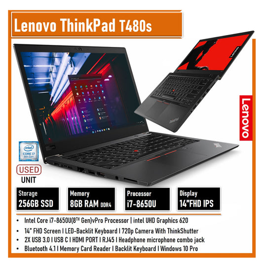 LENOVO THINKPAD T480 /T480S i7/i5-8TH GEN 14 FHD SCREEN DISPLAY