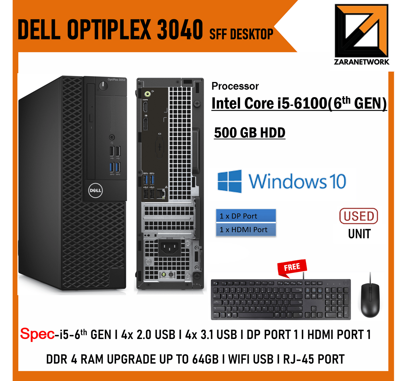 DELL OPTIPLEX 3040 SFF (Desktop) - My Store
