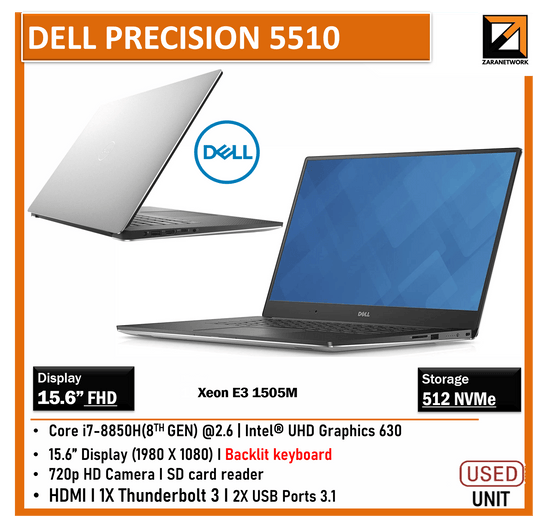 Dell Precision 5510 Xeon E3 1505M V5 - My Store