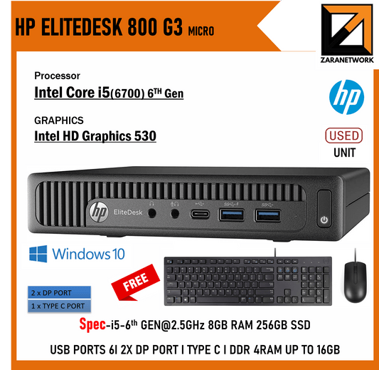 HP ELITEDESK 800 G3 MICRO (Desktop) - My Store