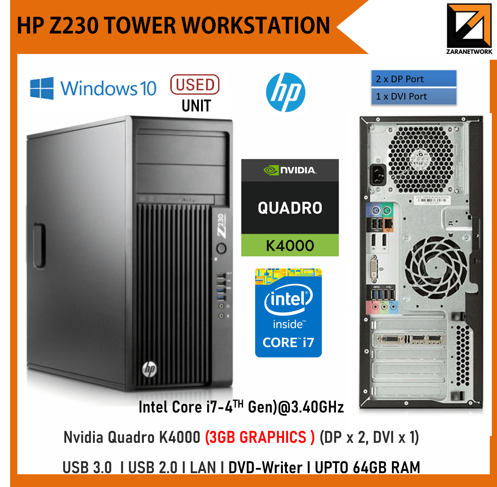 HP Z230 TOWER WORKSTATION (Desktop) - My Store