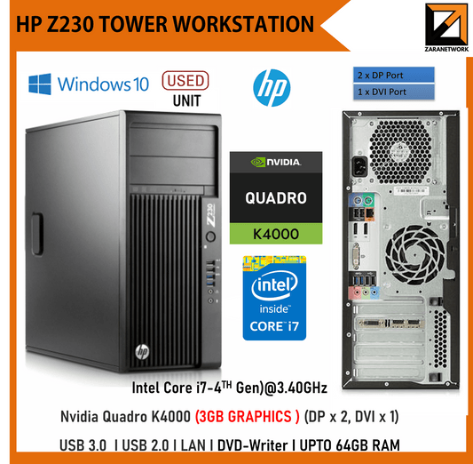 HP Z230 TOWER WORKSTATION (Desktop) - My Store